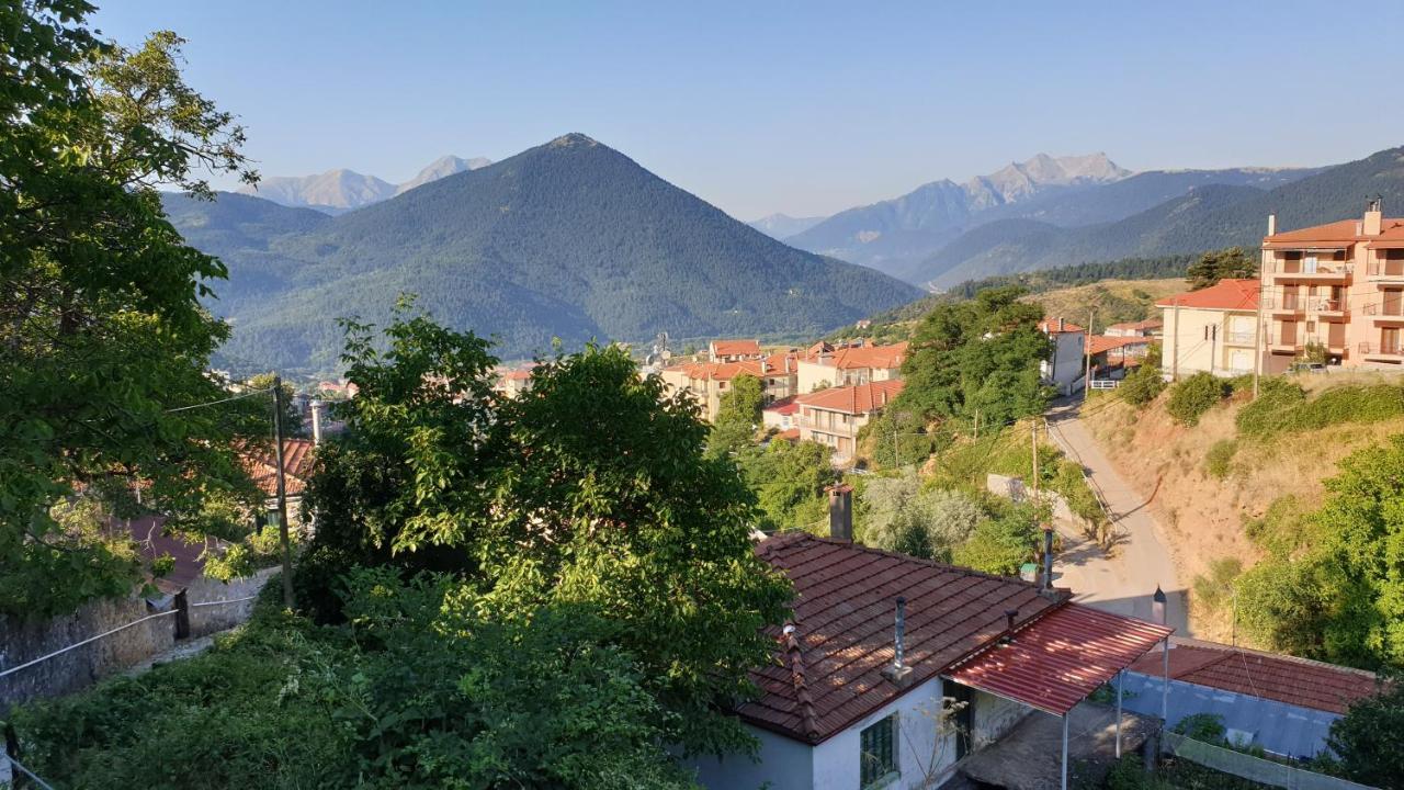 The House In The Cobbled Road Villa Karpenisi Exterior photo